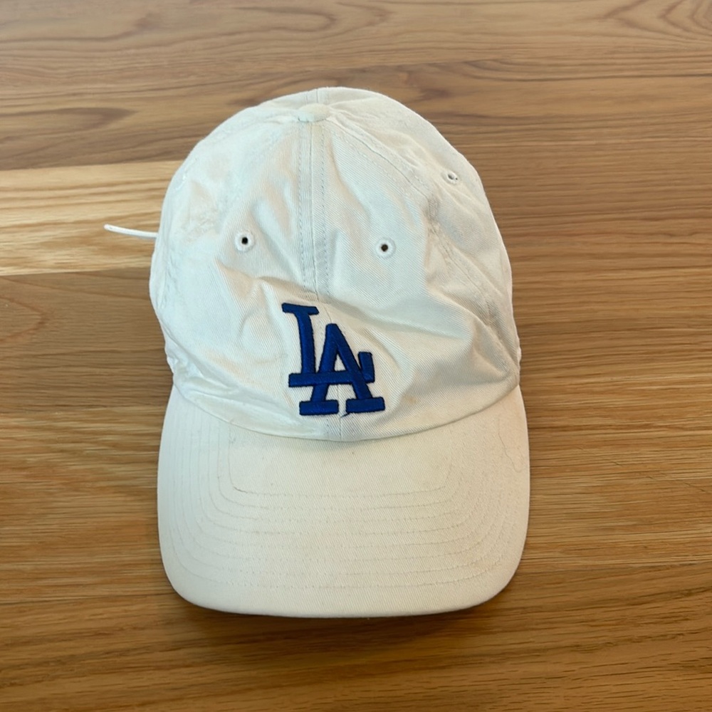 LA Dodgers White and Blue Baseball Cap